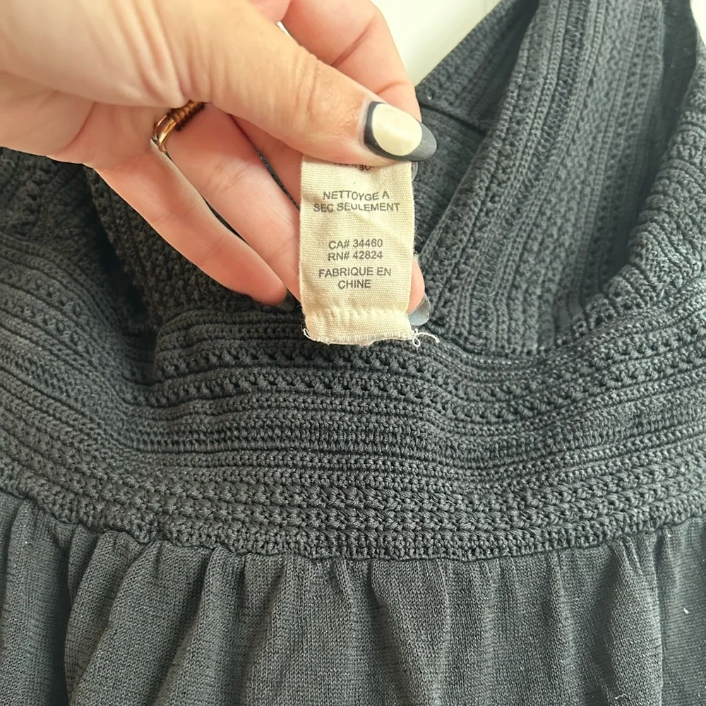 Black Silk Sleeveless Dress - Picture 5 of 7